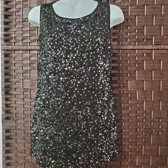 LOFT Tops - LOFT ann Taylor Tank Top glitters in front